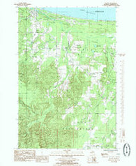 Harvey Michigan Historical topographic map, 1:24000 scale, 7.5 X 7.5 Minute, Year 1985