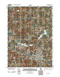 Hastings Michigan Historical topographic map, 1:24000 scale, 7.5 X 7.5 Minute, Year 2011
