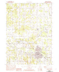 Hastings Michigan Historical topographic map, 1:24000 scale, 7.5 X 7.5 Minute, Year 1982