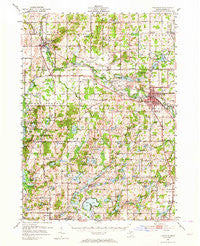 Hastings Michigan Historical topographic map, 1:62500 scale, 15 X 15 Minute, Year 1951