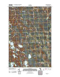 Hawks Michigan Historical topographic map, 1:24000 scale, 7.5 X 7.5 Minute, Year 2011