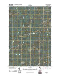 Helena Michigan Historical topographic map, 1:24000 scale, 7.5 X 7.5 Minute, Year 2011