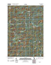 Helps Michigan Historical topographic map, 1:24000 scale, 7.5 X 7.5 Minute, Year 2011