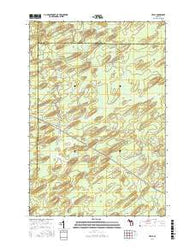 Helps Michigan Current topographic map, 1:24000 scale, 7.5 X 7.5 Minute, Year 2016