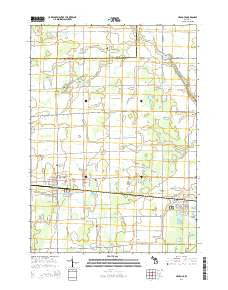 Hemlock Michigan Historical topographic map, 1:24000 scale, 7.5 X 7.5 Minute, Year 2014