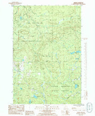 Herman Michigan Historical topographic map, 1:24000 scale, 7.5 X 7.5 Minute, Year 1985