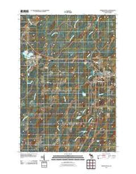 Hermansville Michigan Historical topographic map, 1:24000 scale, 7.5 X 7.5 Minute, Year 2011