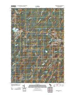 Hermansville Michigan Historical topographic map, 1:24000 scale, 7.5 X 7.5 Minute, Year 2011