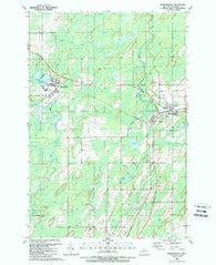 Hermansville Michigan Historical topographic map, 1:24000 scale, 7.5 X 7.5 Minute, Year 1989