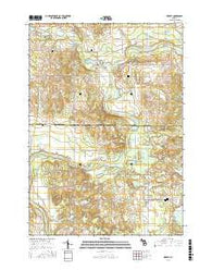 Hersey Michigan Current topographic map, 1:24000 scale, 7.5 X 7.5 Minute, Year 2017