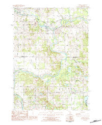 Hersey Michigan Historical topographic map, 1:25000 scale, 7.5 X 7.5 Minute, Year 1983