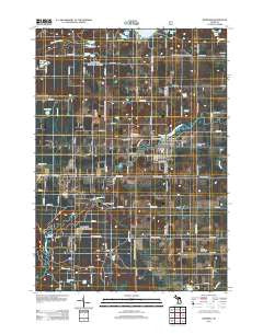 Hesperia Michigan Historical topographic map, 1:24000 scale, 7.5 X 7.5 Minute, Year 2012