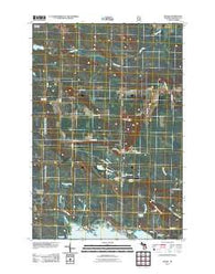 Hessel Michigan Historical topographic map, 1:24000 scale, 7.5 X 7.5 Minute, Year 2011