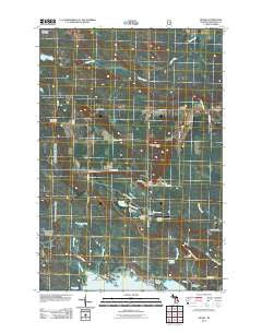 Hessel Michigan Historical topographic map, 1:24000 scale, 7.5 X 7.5 Minute, Year 2011