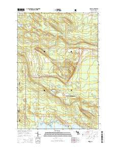 Hessel Michigan Historical topographic map, 1:24000 scale, 7.5 X 7.5 Minute, Year 2014