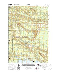 Hessel Michigan Current topographic map, 1:24000 scale, 7.5 X 7.5 Minute, Year 2017
