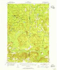 Hetherton Michigan Historical topographic map, 1:62500 scale, 15 X 15 Minute, Year 1954