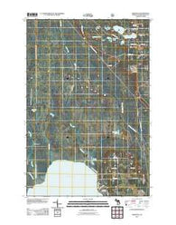 Hiawatha Michigan Historical topographic map, 1:24000 scale, 7.5 X 7.5 Minute, Year 2011