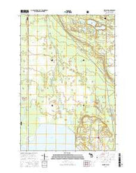 Hiawatha Michigan Current topographic map, 1:24000 scale, 7.5 X 7.5 Minute, Year 2017