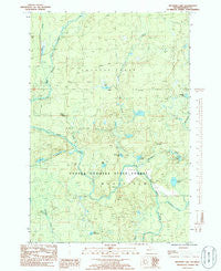 Hickman Lake Michigan Historical topographic map, 1:24000 scale, 7.5 X 7.5 Minute, Year 1985