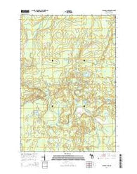 Hickman Lake Michigan Historical topographic map, 1:24000 scale, 7.5 X 7.5 Minute, Year 2014