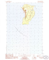 High Island Michigan Historical topographic map, 1:24000 scale, 7.5 X 7.5 Minute, Year 1986