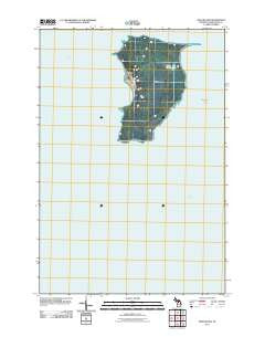 High Island Michigan Historical topographic map, 1:24000 scale, 7.5 X 7.5 Minute, Year 2011