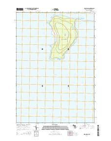 High Island Michigan Historical topographic map, 1:24000 scale, 7.5 X 7.5 Minute, Year 2014