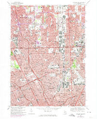 Highland Park Michigan Historical topographic map, 1:24000 scale, 7.5 X 7.5 Minute, Year 1968