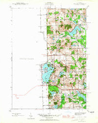 Highland Michigan Historical topographic map, 1:24000 scale, 7.5 X 7.5 Minute, Year 1942