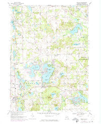 Highland Michigan Historical topographic map, 1:24000 scale, 7.5 X 7.5 Minute, Year 1968