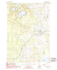 Hillman Michigan Historical topographic map, 1:24000 scale, 7.5 X 7.5 Minute, Year 1986