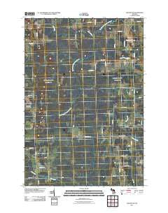 Hillman NE Michigan Historical topographic map, 1:24000 scale, 7.5 X 7.5 Minute, Year 2011