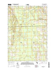 Hillman NE Michigan Historical topographic map, 1:24000 scale, 7.5 X 7.5 Minute, Year 2014