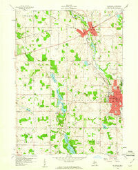 Hillsdale Michigan Historical topographic map, 1:24000 scale, 7.5 X 7.5 Minute, Year 1959