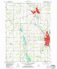 Hillsdale Michigan Historical topographic map, 1:24000 scale, 7.5 X 7.5 Minute, Year 1959