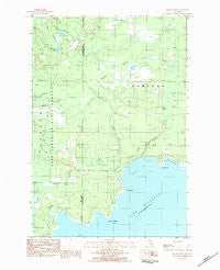 Hiram Point Michigan Historical topographic map, 1:25000 scale, 7.5 X 7.5 Minute, Year 1983