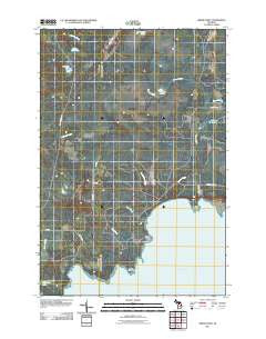 Hiram Point Michigan Historical topographic map, 1:24000 scale, 7.5 X 7.5 Minute, Year 2011