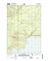 Hiram Point Michigan Historical topographic map, 1:24000 scale, 7.5 X 7.5 Minute, Year 2014