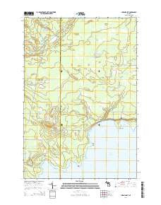 Hiram Point Michigan Historical topographic map, 1:24000 scale, 7.5 X 7.5 Minute, Year 2014