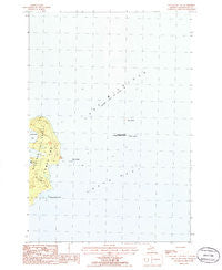 Hog Island East Michigan Historical topographic map, 1:24000 scale, 7.5 X 7.5 Minute, Year 1986