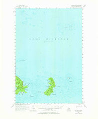 Hog Island Michigan Historical topographic map, 1:62500 scale, 15 X 15 Minute, Year 1955