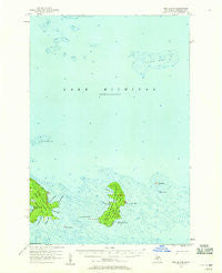 Hog Island Michigan Historical topographic map, 1:62500 scale, 15 X 15 Minute, Year 1955