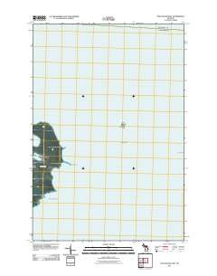 Hog Island East Michigan Historical topographic map, 1:24000 scale, 7.5 X 7.5 Minute, Year 2011