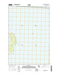 Hog Island East Michigan Current topographic map, 1:24000 scale, 7.5 X 7.5 Minute, Year 2016