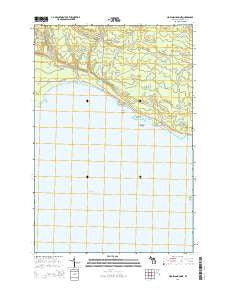Hog Island Point Michigan Historical topographic map, 1:24000 scale, 7.5 X 7.5 Minute, Year 2014