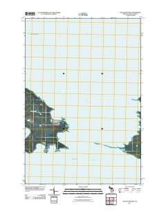 Hog Island West Michigan Historical topographic map, 1:24000 scale, 7.5 X 7.5 Minute, Year 2011