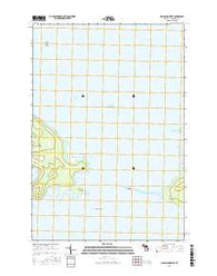 Hog Island West Michigan Current topographic map, 1:24000 scale, 7.5 X 7.5 Minute, Year 2016