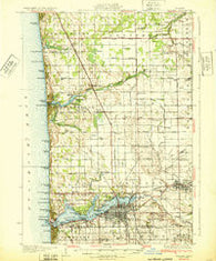 Holland Michigan Historical topographic map, 1:62500 scale, 15 X 15 Minute, Year 1932