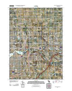 Holland East Michigan Historical topographic map, 1:24000 scale, 7.5 X 7.5 Minute, Year 2011